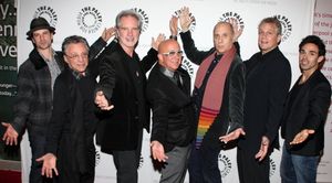 Dominic Nolfi, Frankie Valli, Bob Gaudio, Paul Shaffer, Marshall Brickman, Rick Elice Photo