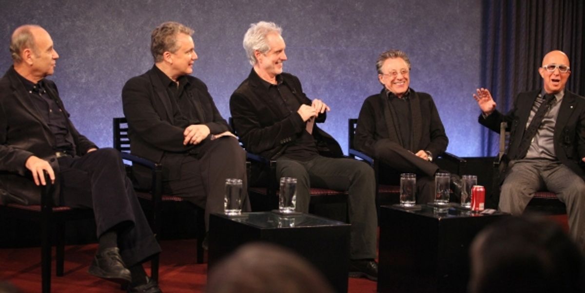 Marshall Brickman, Rick Elice, Bob Gaudio, Frankie Valli & Paul Shaffer at 