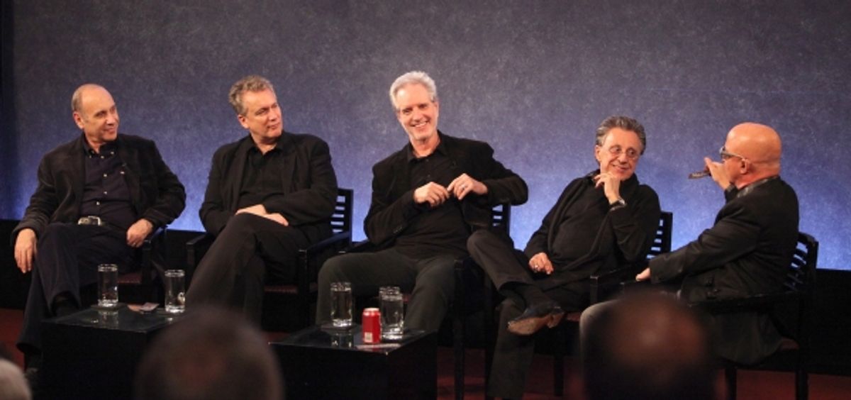 Marshall Brickman, Rick Elice, Bob Gaudio, Frankie Valli & Paul Shaffer at 