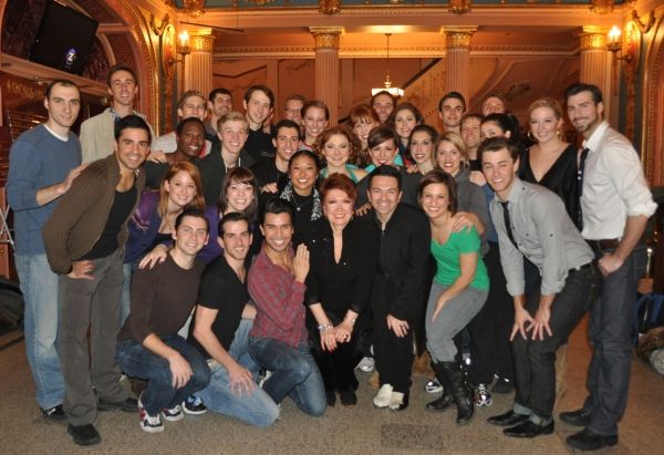 The Company of A Chorus Line with Donna McKechnie and Associate Choreographer Luis Vi Photo
