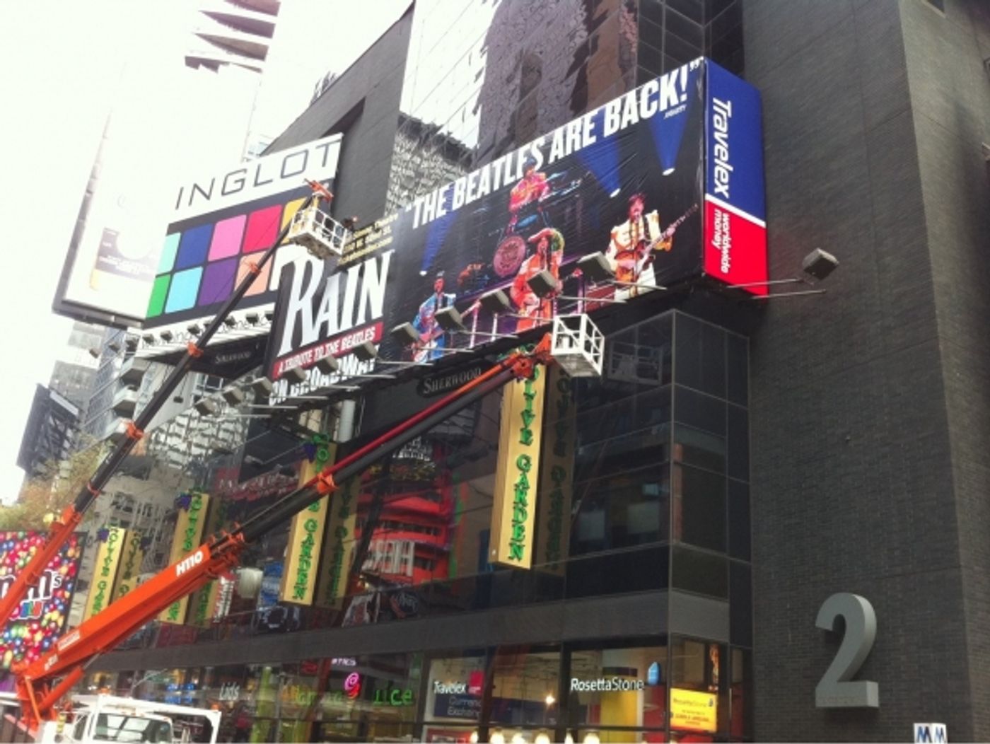 Photo Flash: RAIN Times Square Billboard Going Up! Photo Flash: RAIN Times Square Billboard Going Up! Image
