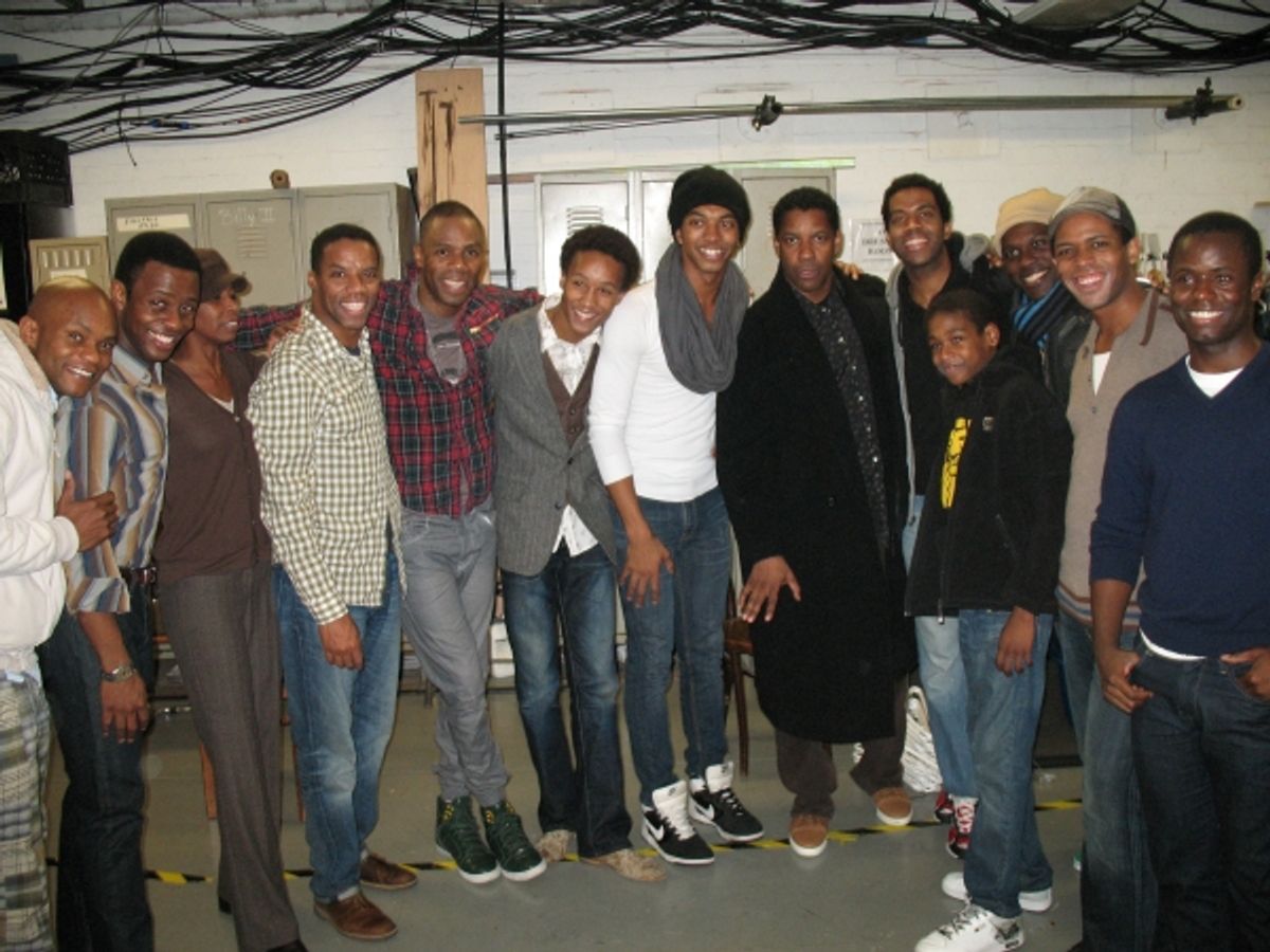 Denzel Washington and the cast of The Scottsboro Boys at 