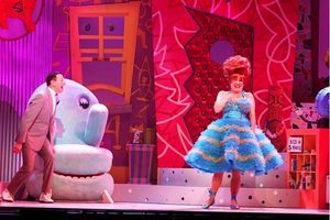 Paul Reubens as Pee-Wee Herman and Lynne Marie Stewart as Miss Yvonne Photo