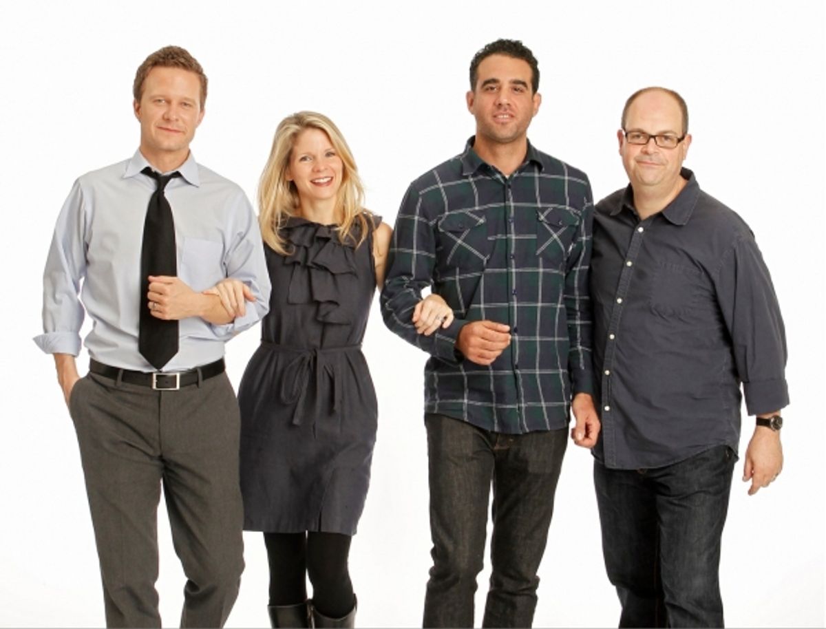 Will Chase, Kelli O'Hara, Bobby Cannavale and Brad Oscar at 