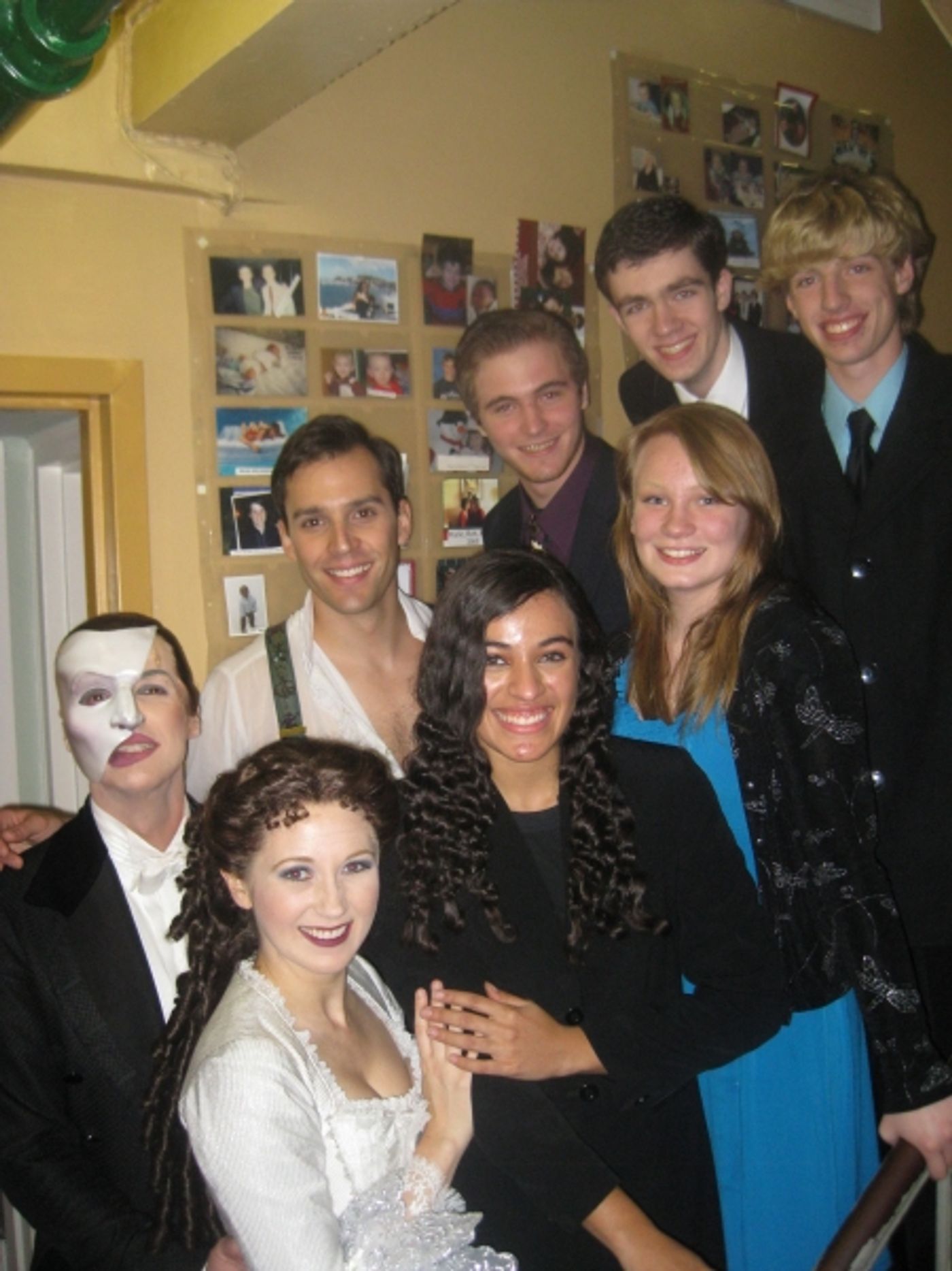 Photo Flash: High School PHANTOM Cast Visits Broadway Production  Image