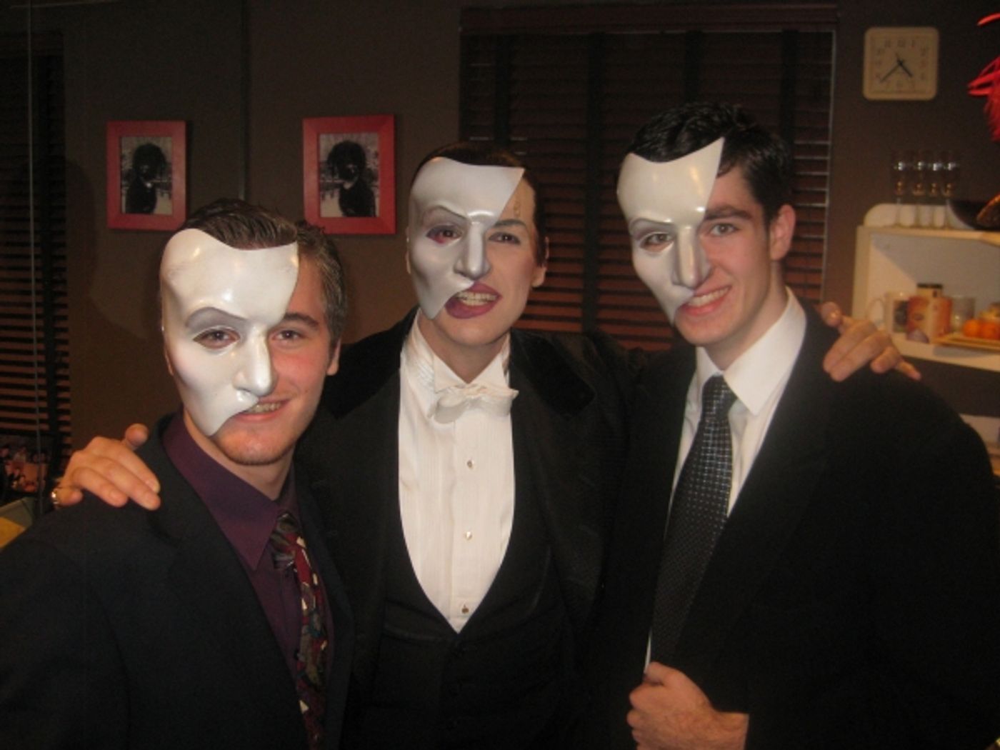 Photo Flash: High School PHANTOM Cast Visits Broadway Production  Image