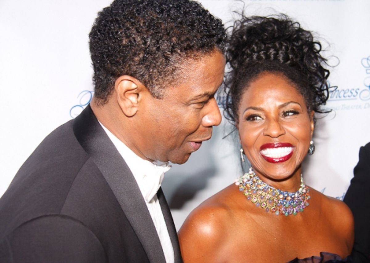 Denzel Washington and Pauletta Washington at 
