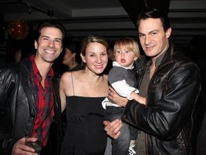 Dominic Nolfi, Matt Bogart with wife & son @ BroadwayWorld Dominic Nolfi, Matt Bogart with wife & son Photo