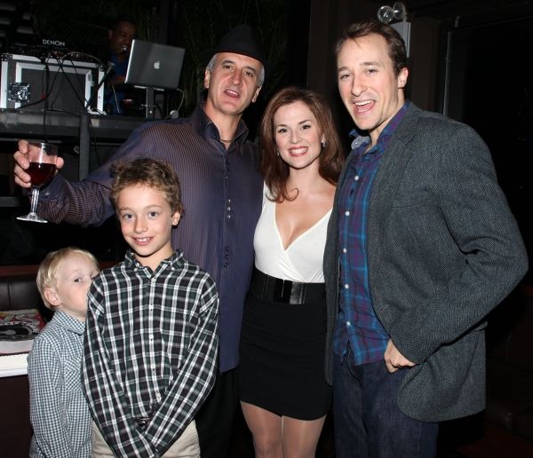 Mark Lotito with sons, Katie O'Toole & John Hickman during  Photo