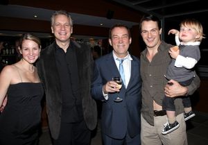 Matt Bogart with wife & son with Rick Elice & Des McAnuff @ BroadwayWorld Matt Bogart with wife & son with Rick Elice & Des McAnuff Photo