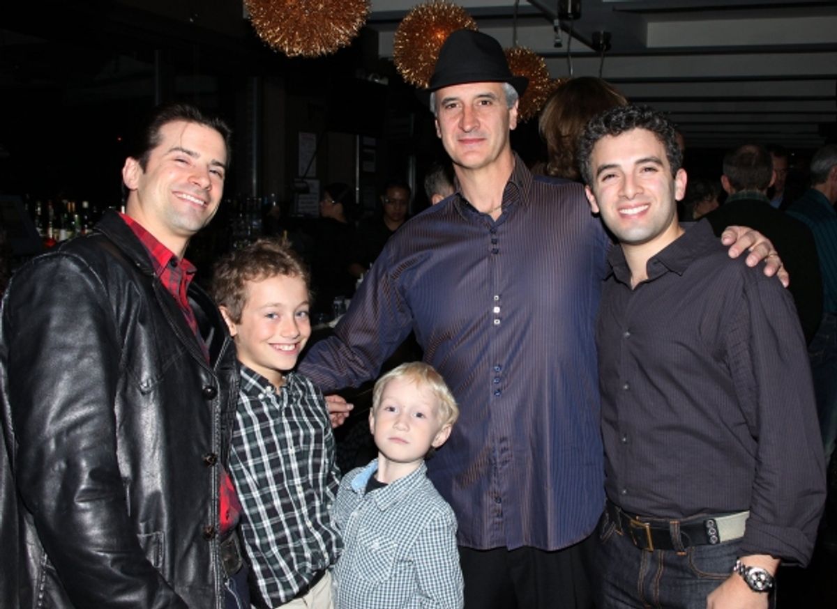 Dominic Nolfi, Mark Lotito with sons & Jarrod Spector  at 