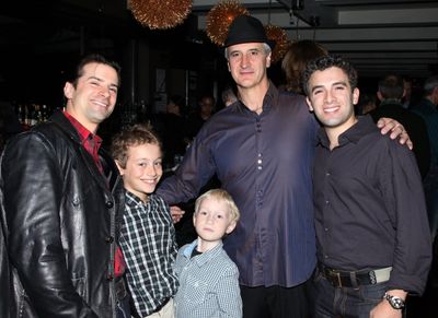 Dominic Nolfi, Mark Lotito with sons & Jarrod Spector  Photo