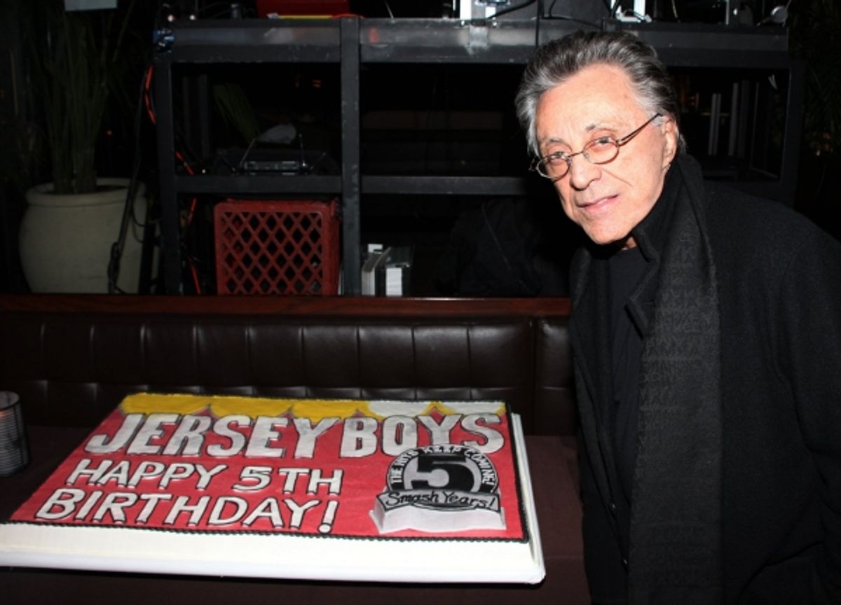 Frankie Valli at JERSEY BOYS Celebrates Five Years on Broadway at the Empire Hotel