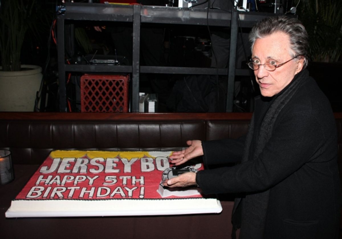 Frankie Valli at JERSEY BOYS Celebrates Five Years on Broadway at the Empire Hotel