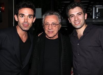 Dominic Scaglione Jr., Frankie Valli & Jarrod Spector  Photo