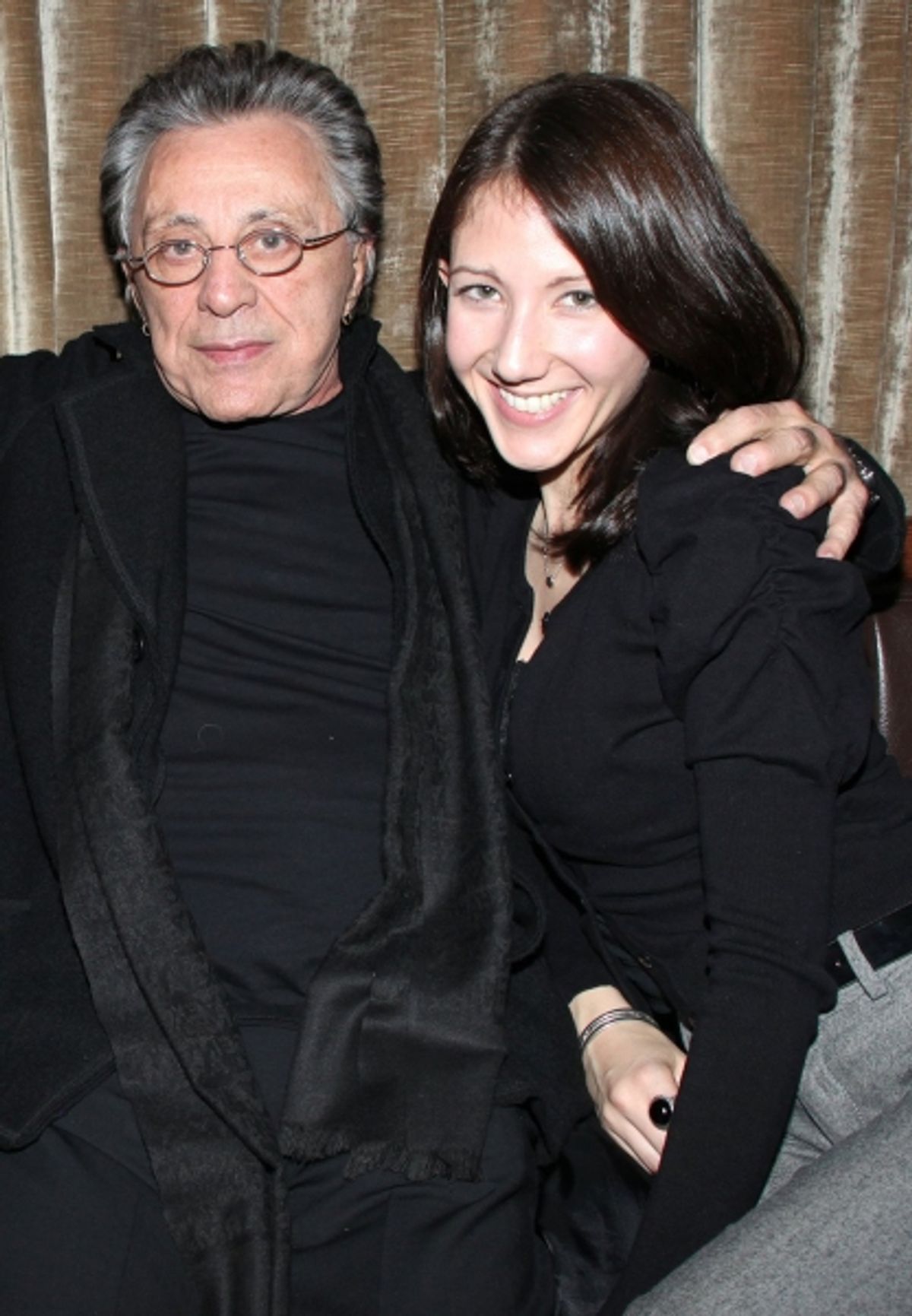 Frankie Valli & Girlfriend at JERSEY BOYS Celebrates Five Years on Broadway at the Empire Hotel
