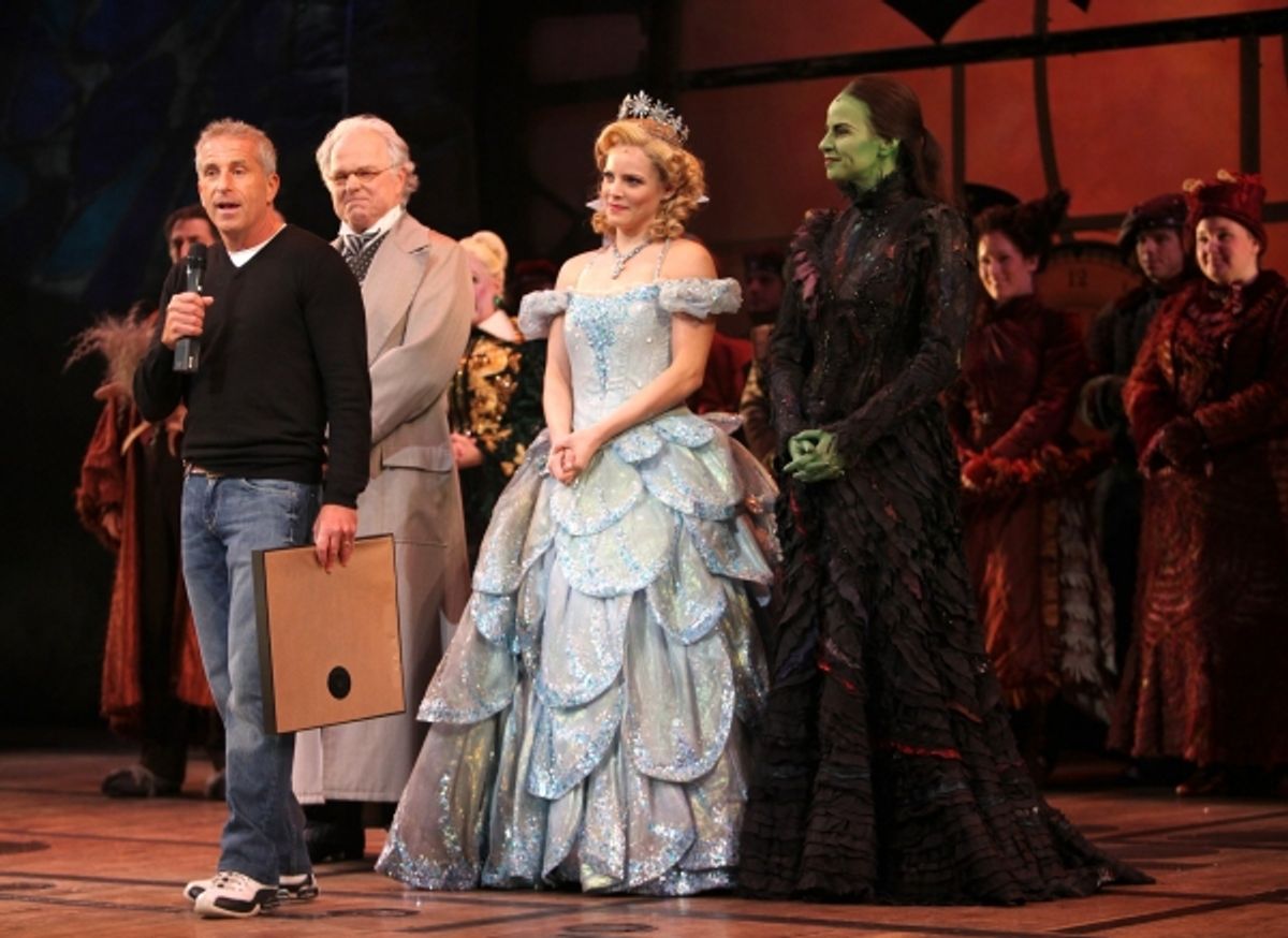 Producer Marc Platt, P.J. Benjamin, Katie Rose Clarke, Mandy Gonzalez at 