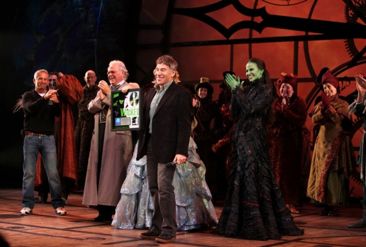 Producer Marc Platt, P.J. Benjamin, Katie Rose Clarke, Mandy Gonzalez, Composer Stephen Schwartz at 