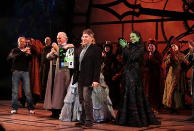 Producer Marc Platt, P.J. Benjamin, Katie Rose Clarke, Mandy Gonzalez, Composer Steph Photo