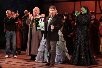 Producer Marc Platt, P.J. Benjamin, Katie Rose Clarke, Mandy Gonzalez, Composer Steph Photo