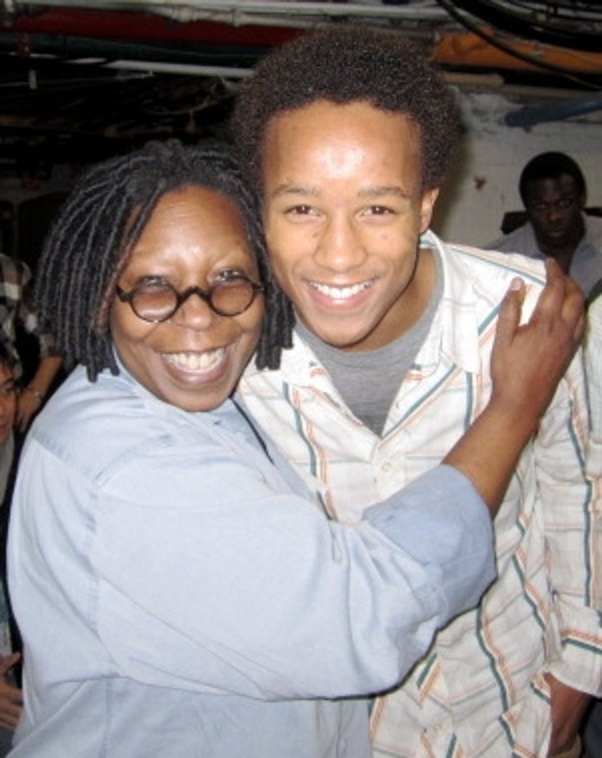 Whoopi Goldberg and Kendrick Jones at 