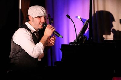 Matt Cusson performs at Upright Cabaret's American Icon Series Photo