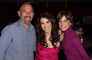 Lesli Margherita and Jill Burke with a fan at Upright Cabaret's American Icon Series at La Mirada Theatre for the Performing Arts @ BroadwayWorld Lesli Margherita and Jill Burke with a fan at Upright Cabaret's American Icon Series Photo