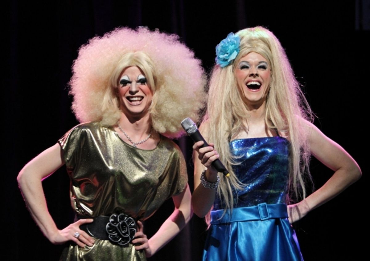 Frosty Flakes - Contestant & Paige Turner - Hostess at 