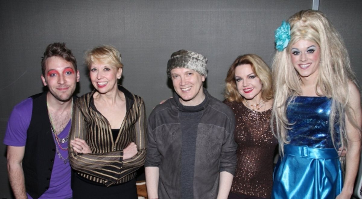 Austin Helms, Stars from 'The Divine Sister' Julie Halston, Charles Busch & Alison Fraser with Hostess Paige Turner  at 