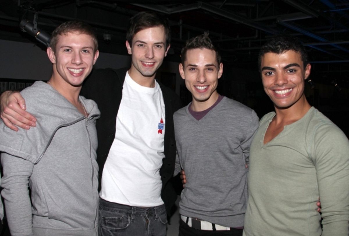 Matt Anctil, Logan Keslar, Sean Patrick Doyle & Yurel Echezarreta (The Cagelles from La Cage)  at 