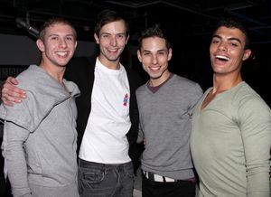 Matt Anctil, Logan Keslar, Sean Patrick Doyle & Yurel Echezarreta (The Cagelles from LaCage) @ BroadwayWorld Matt Anctil, Logan Keslar, Sean Patrick Doyle & Yurel Echezarreta (The Cagelles from Photo