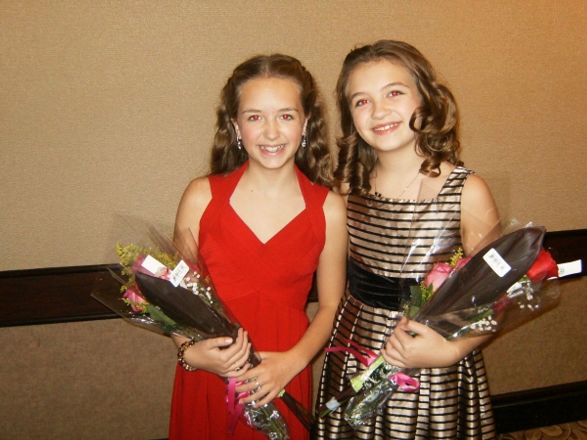 Livvie and Grace Goble at 