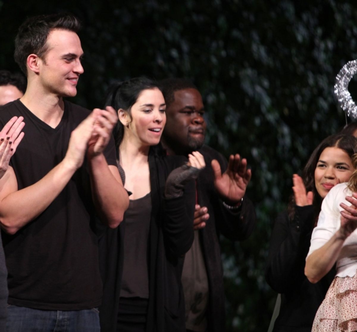Cheyenne Jackson, Sarah Silverman, Mums Craig Grant & America Ferrera at 