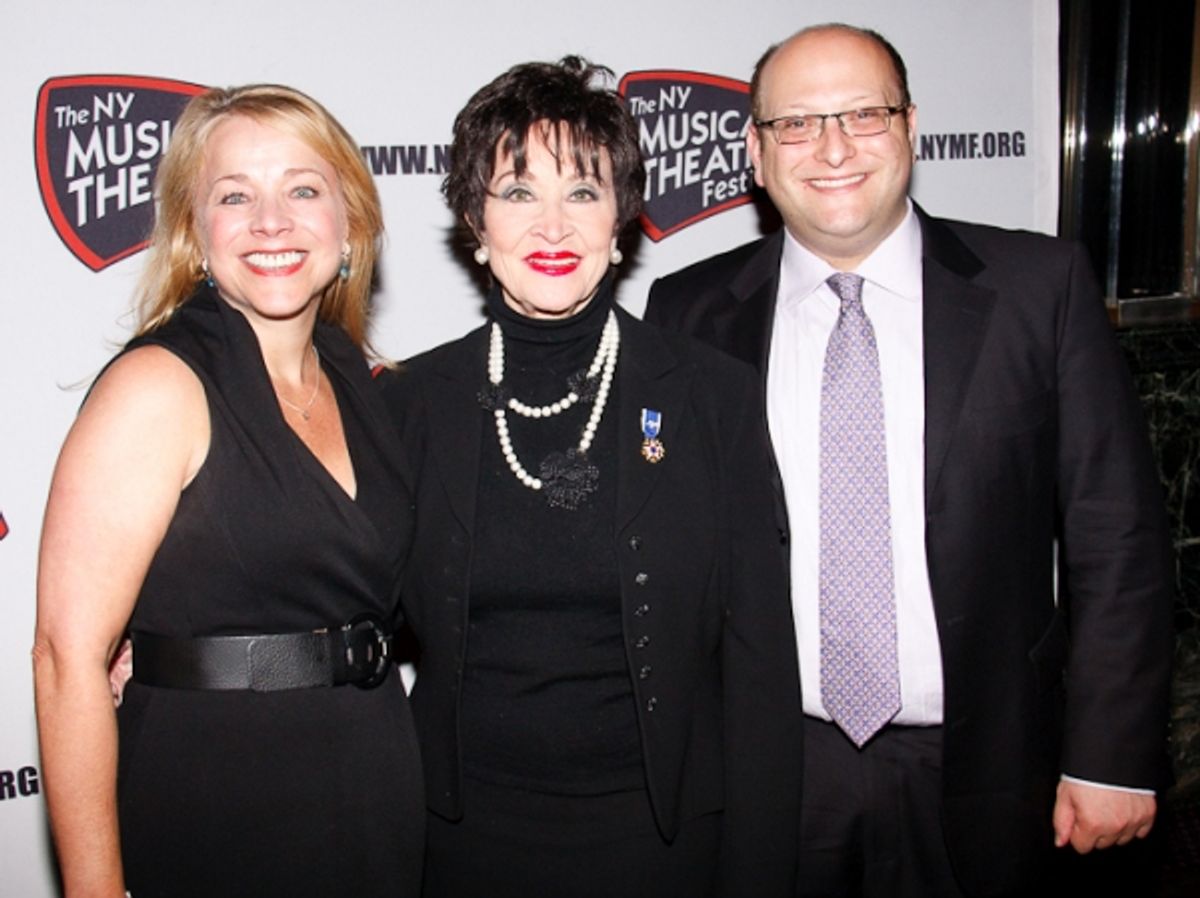 Sharon Fallon, Chita Rivera, and Isaac Robert Hurwitz  at 