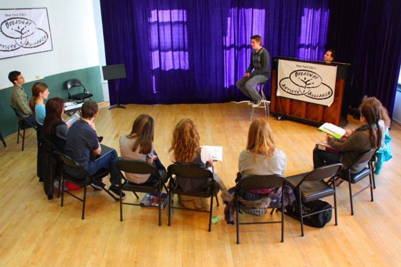 Photo Flash: Kyle Dean Massey Mentors at BAA  Image