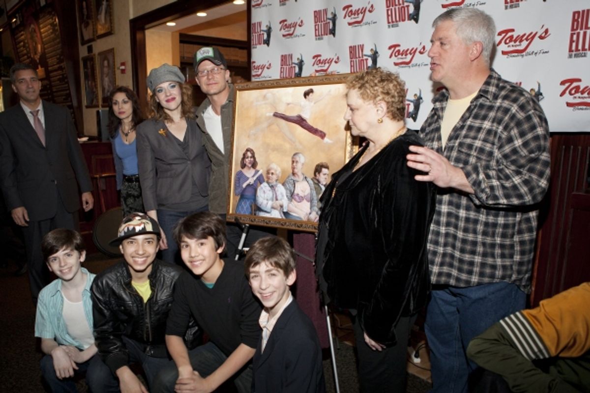 Emily Skiiner, Will Chase, Carole Shelley, Gregory Jbara, Peter Mazurowski, Dayton Tavares, Alex Ko and Jacob Clemente at 