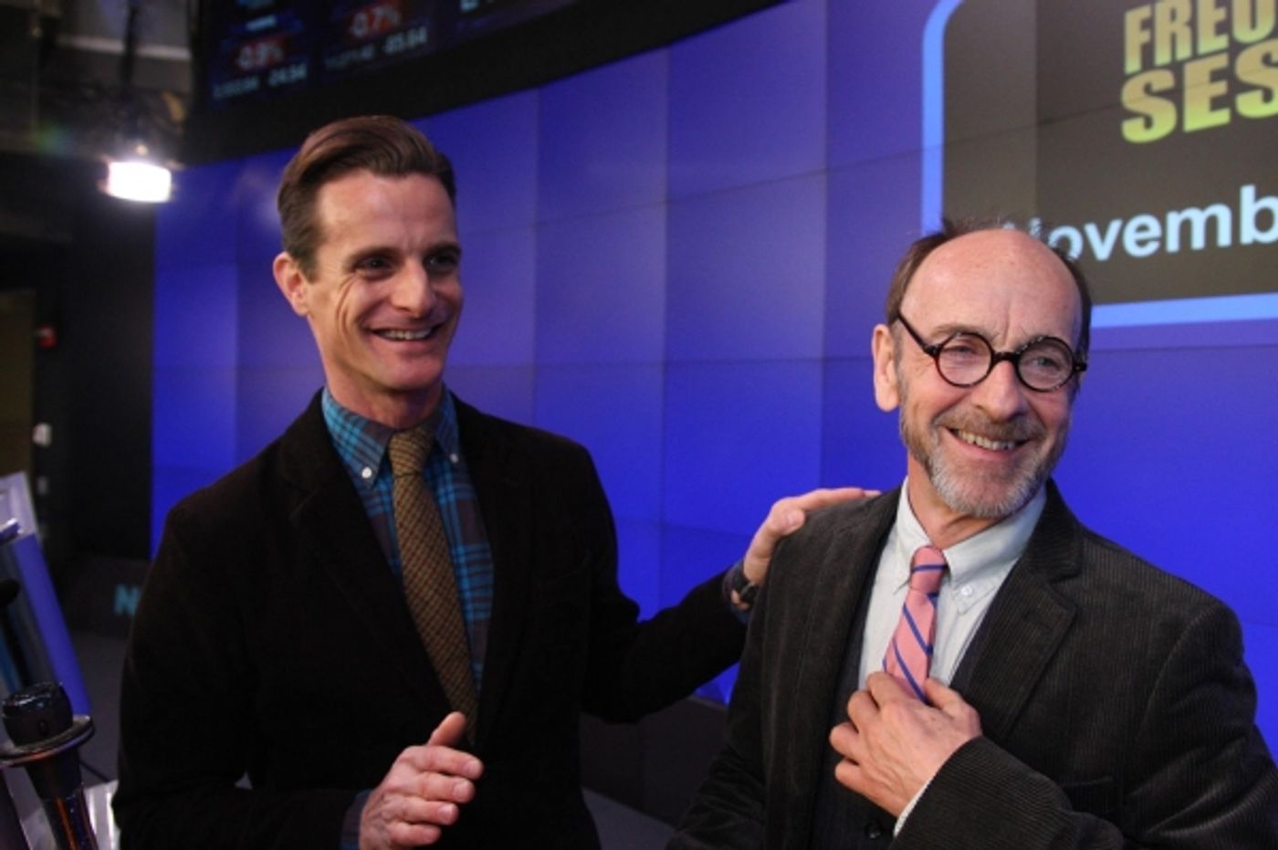Photo Flash: FREUD'S LAST SESSION Stars Ring NASDAQ Closing Bell  Image