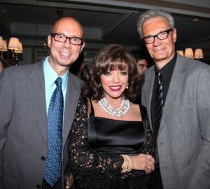 Joans Collins with Richie Ridge & Preston Ridge @ BroadwayWorld Joans Collins with Richie Ridge & Preston Ridge Photo