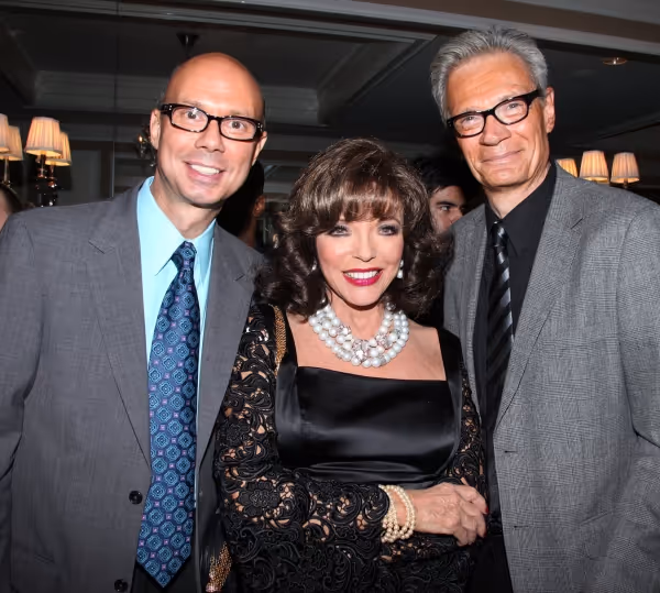Joans Collins with Richie Ridge & Preston Ridge Photo
