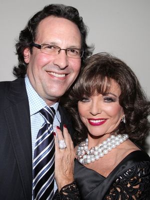 Joan Collins with husband Percy Gibson @ BroadwayWorld Joan Collins with husband Percy Gibson Photo