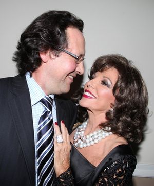 Joan Collins with husband Percy Gibson @ BroadwayWorld Joan Collins with husband Percy Gibson Photo