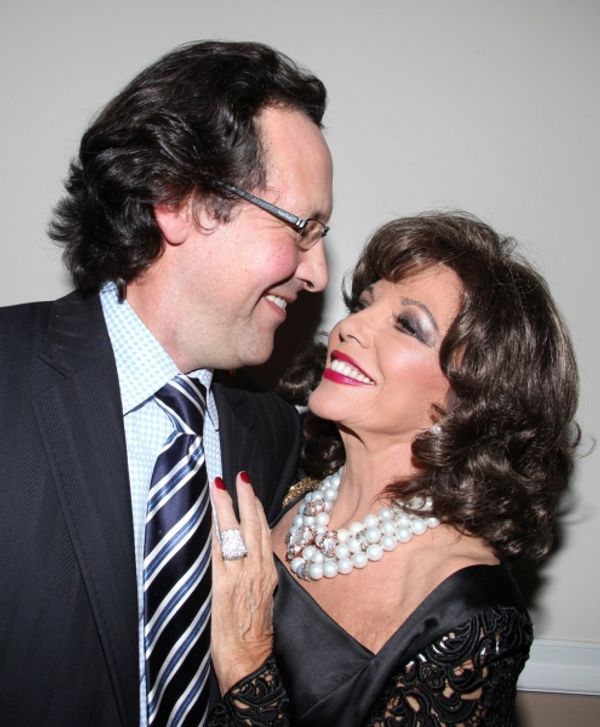 Joan Collins with husband Percy Gibson Photo