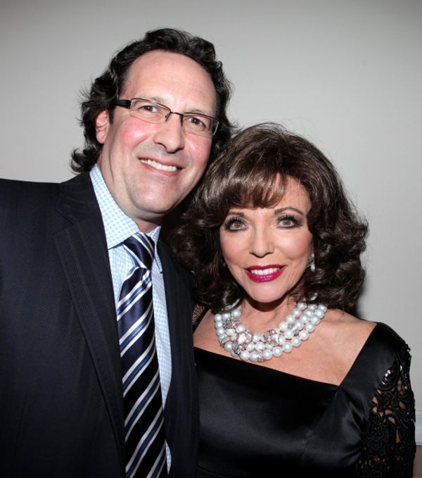 Joan Collins with husband Percy Gibson Photo