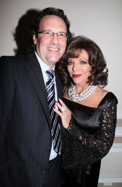 Joan Collins with husband Percy Gibson Photo