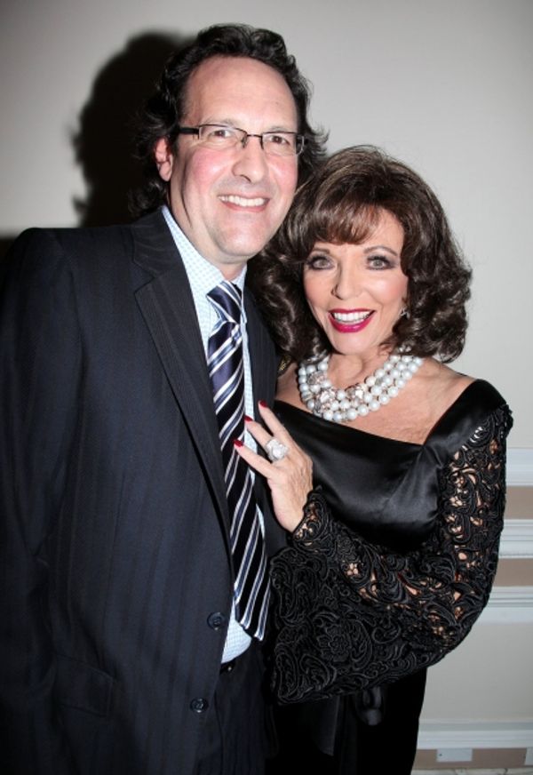 Joan Collins with husband Percy Gibson Photo