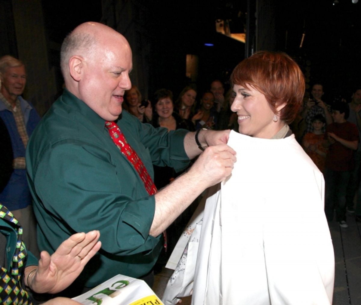 David Westphal  with Lisa Gajda (Gypsy Robe Recipient for Elf)  at 