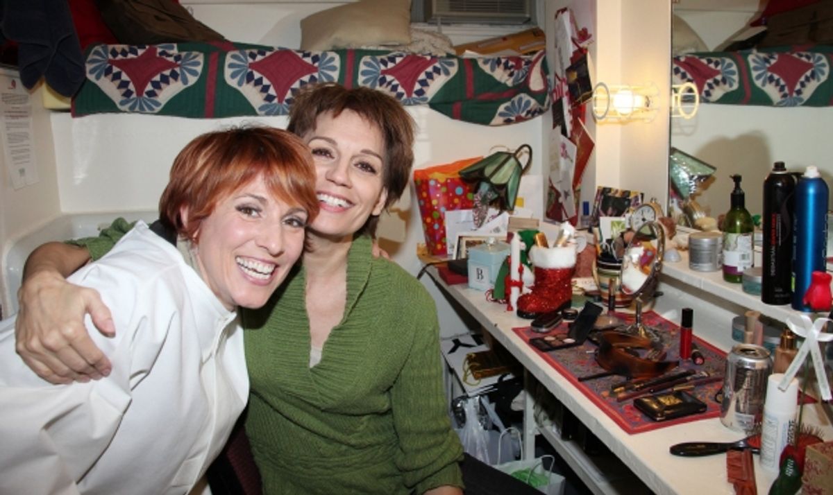 Lisa Gajda (Gypsy Robe Recipient for Elf) & Beth Leavel at 