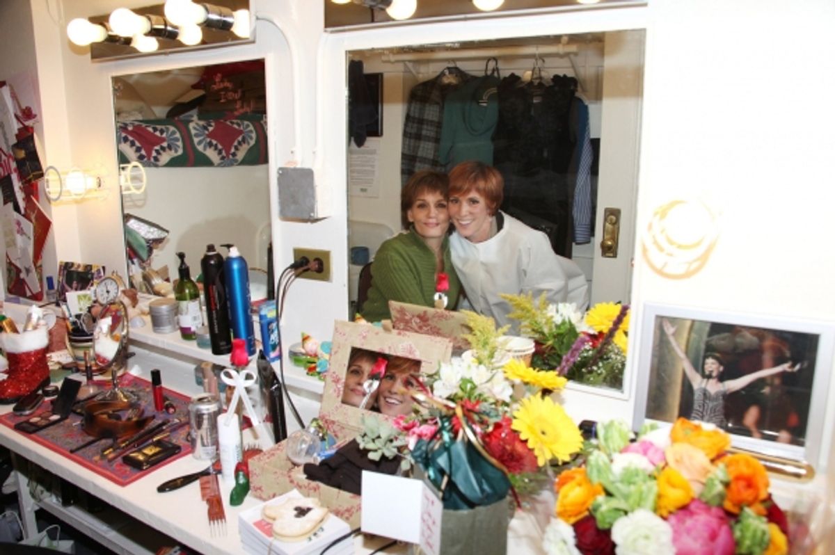 Lisa Gajda (Gypsy Robe Recipient for Elf) & Beth Leavel at 