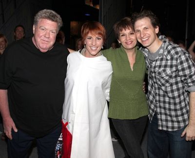 George Wendt, Lisa Gajda (Gypsy Robe Recipient for Elf), Beth Leavel & Sebastian Arce Photo