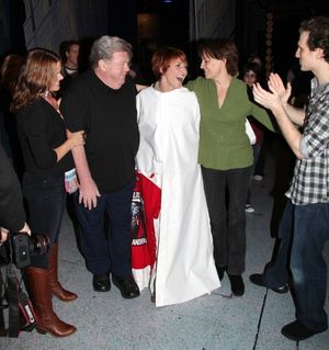 Amy Spanger, George Wendt, Lisa Gajda (Gypsy Robe Recipient for Elf), Beth Leavel & S Photo
